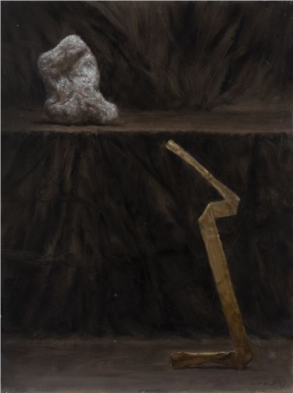 'Stonde and Taupe' oil on canvas, signed lower right, unframed, 61cm x 46cm by Harry Holland