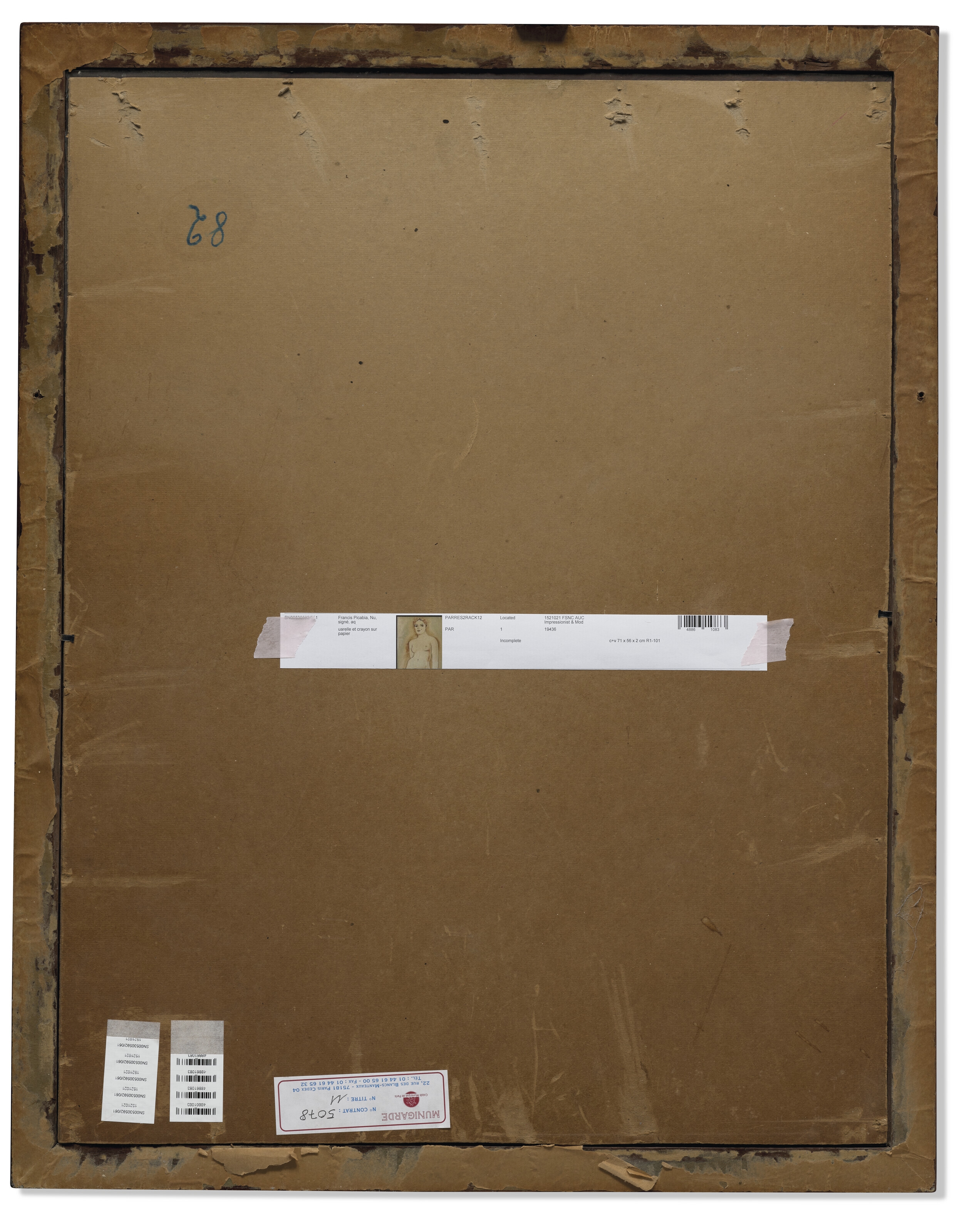 Artwork by Francis Picabia, Sans titre, Made of watercolour, India ink and pencil on paper