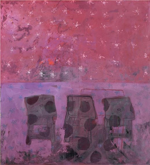 Virgem cor de violeta