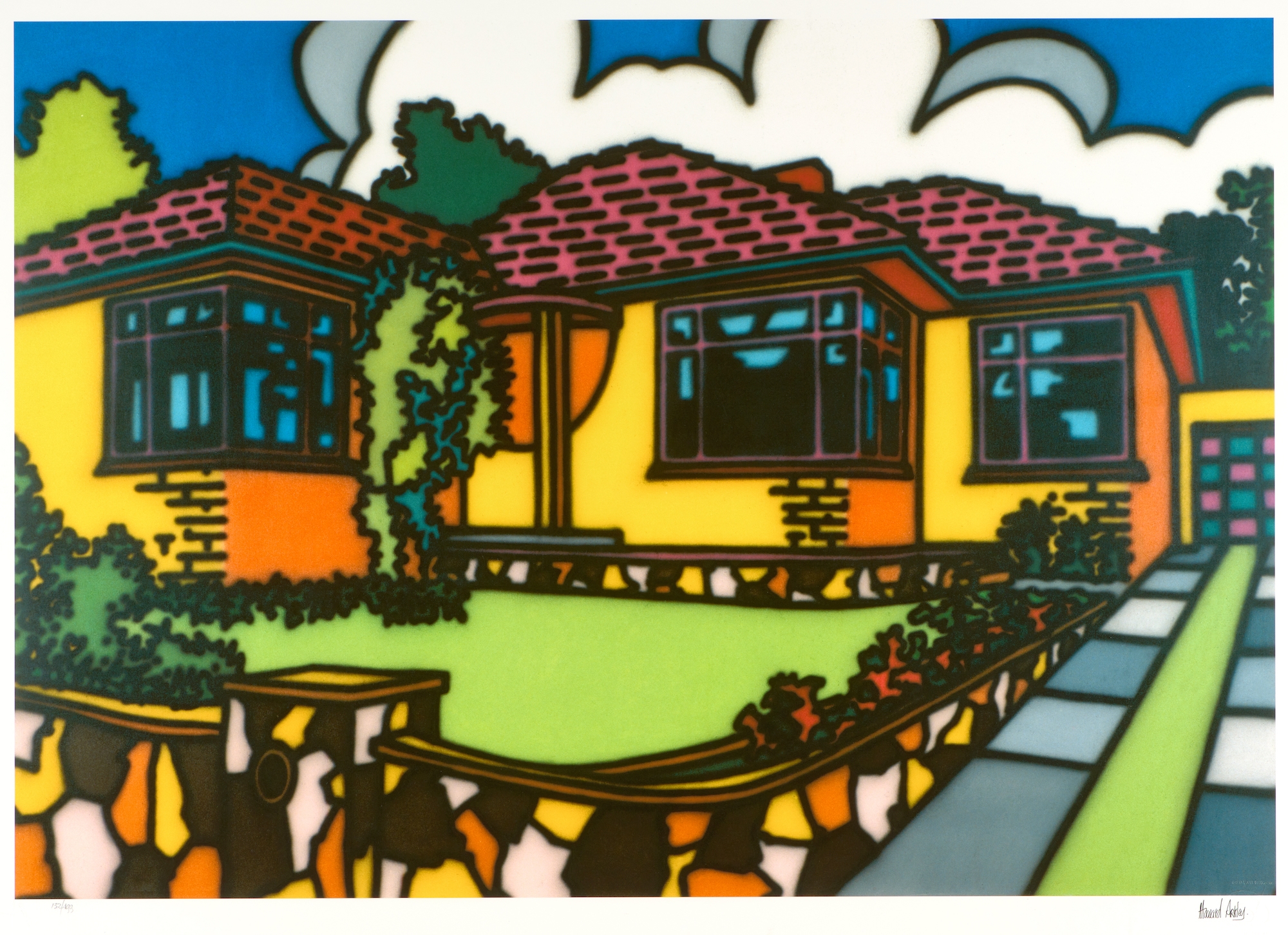 Howard Arkley | Triple Fronted | MutualArt