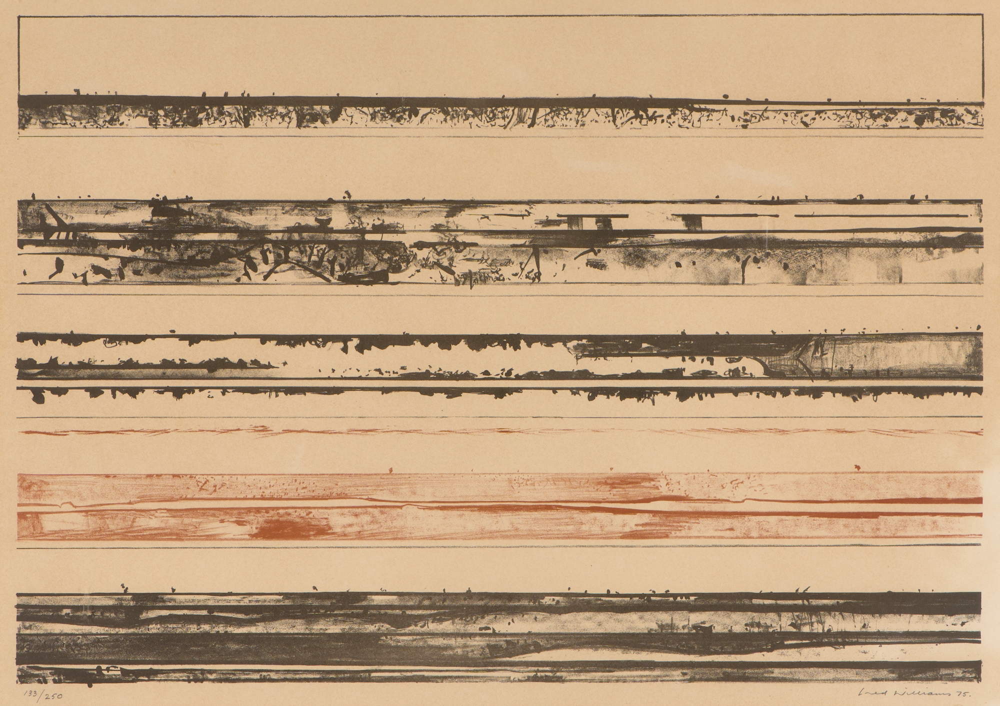 Artwork by Fred Williams, Murray River Panels, Made of lithograph