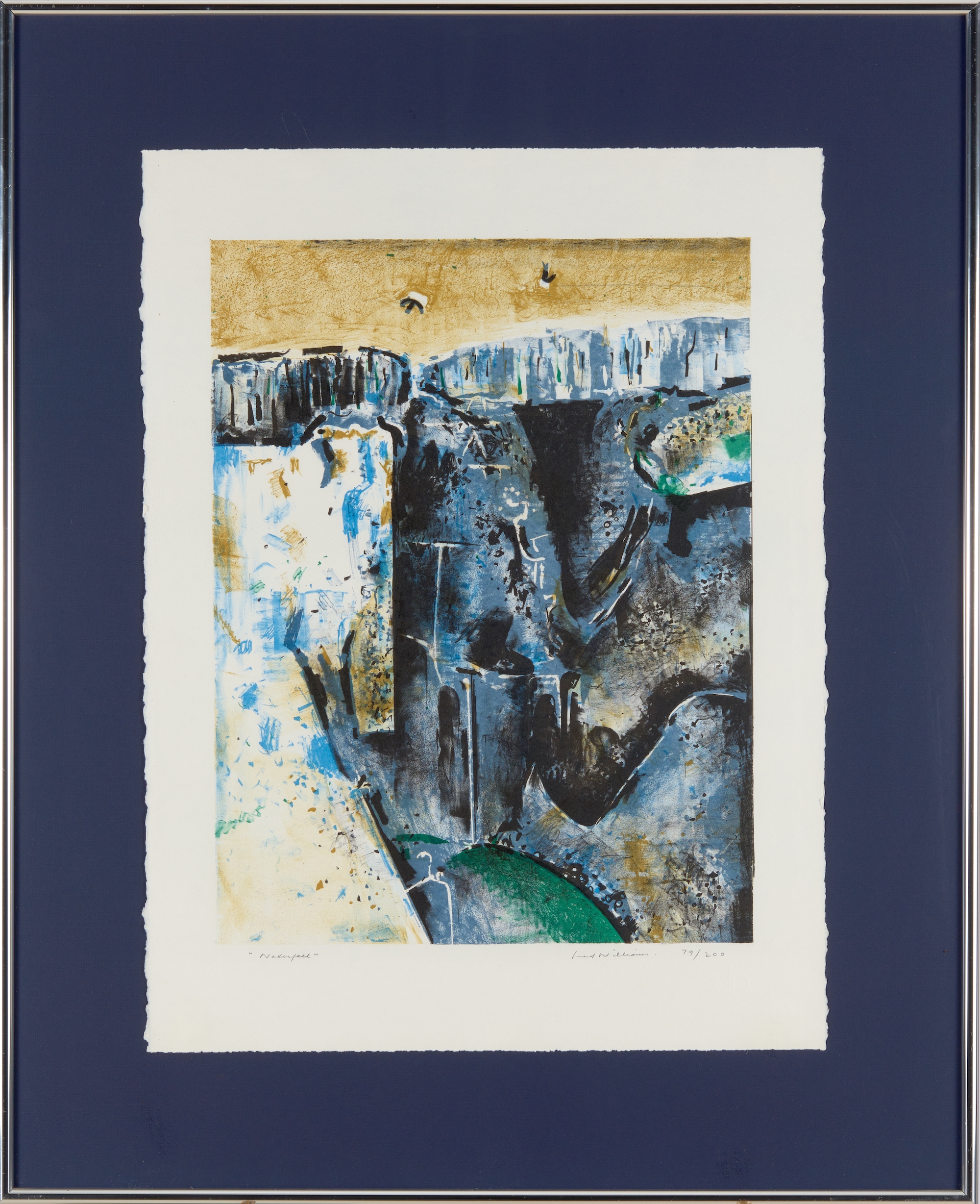 Artwork by Fred Williams, Waterfall, Made of lithograph