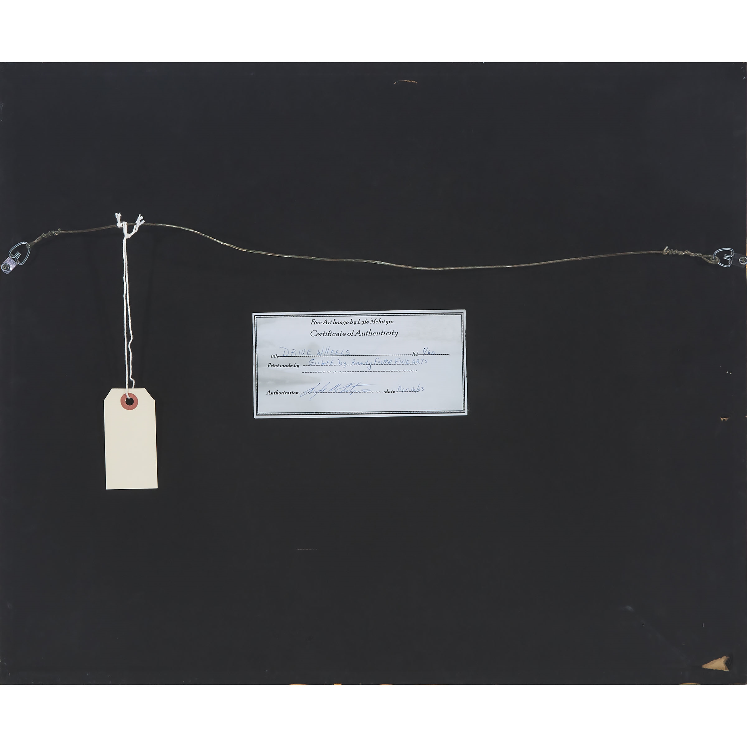 Artwork by Lyle McIntyre, DRIVE WHEELS, Made of Giclee print