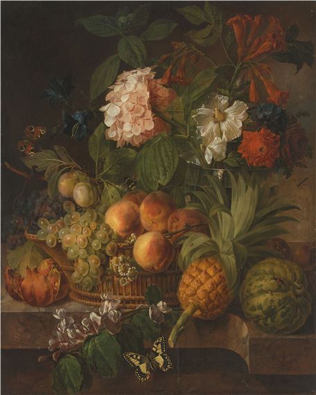 Blumen- und Früchtenstillleben by Joseph-Laurent Malaine