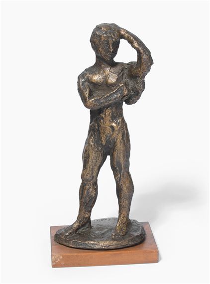 Männerakt mit Schwamm by Eduard Spörri