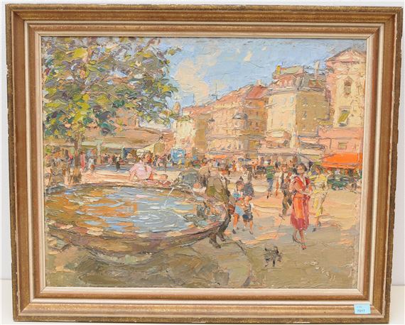 Zürich, am Bellevue by Josef Arpád Kubass