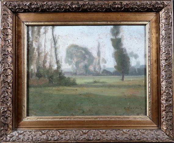 PAYSAGE AUX ARBRES by Raymond Jean Verdun