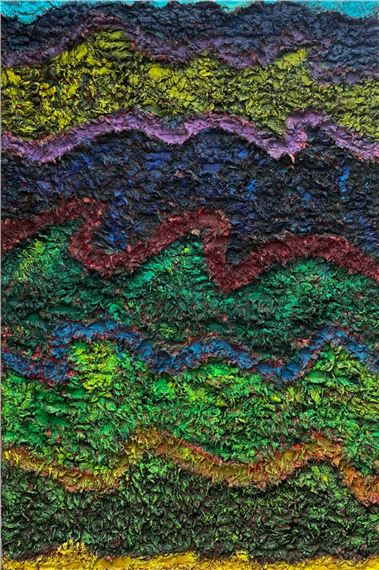 O mar II by Leda Catunda, 1988