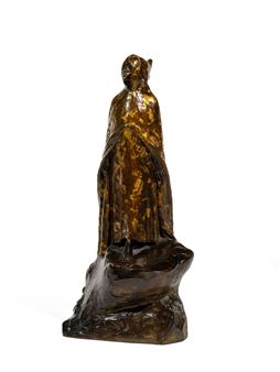 Jeune berbère debout sur un rocher - Germain De Mellanville