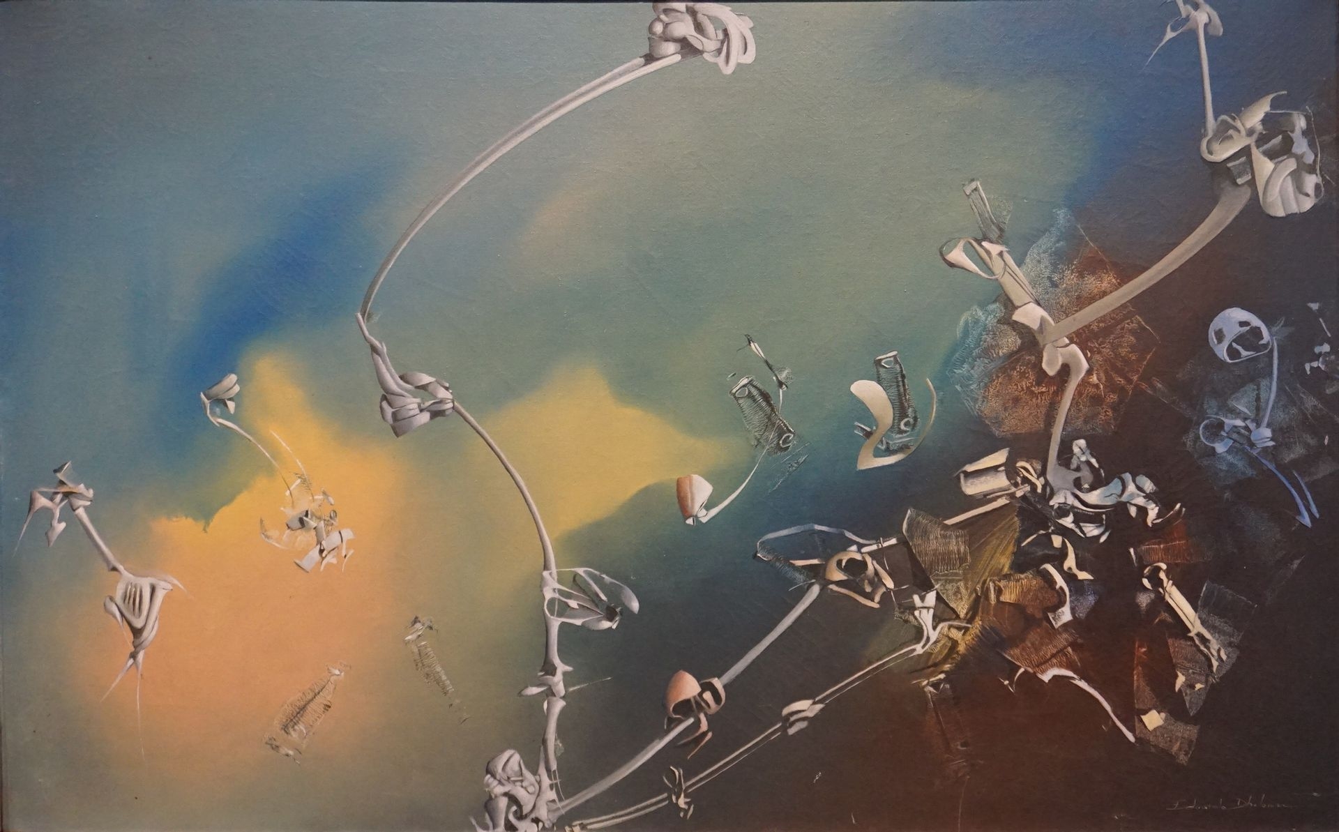 Artwork by Eduardo Dhelomme, Composition, Made of oil on canvas
