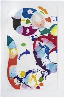 Sam Francis、Untitled 478、希少画集画、新品額装付 323: SAM FRANCIS, Untitled (SF-267) < Prints from an