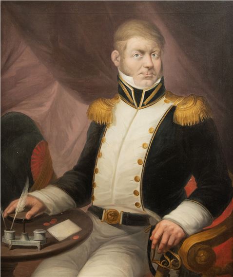Retrato de Don Juan Peretó Vidal con uniforme de almirante by Salvador Mayol, 1814