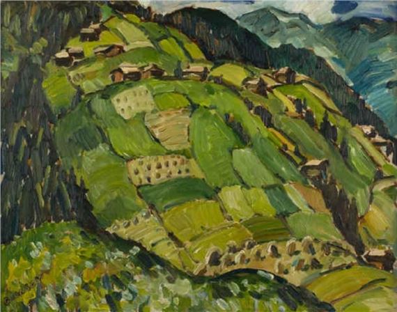 Austrian Hillside by Helmut Gransow, 1963