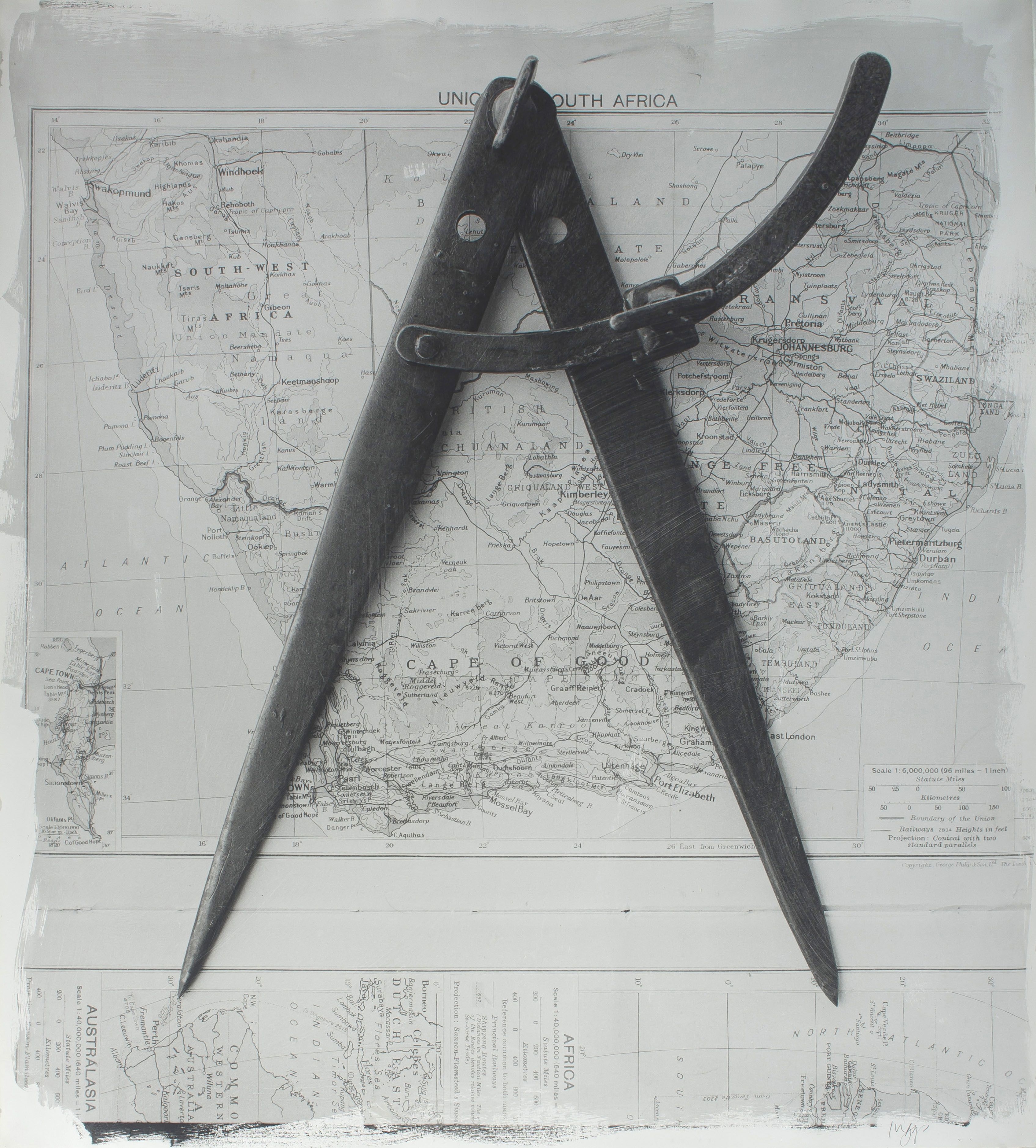 Artwork by Stephen Inggs, Dividers, Made of hand painted silver gelatin