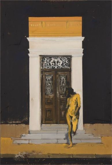 Nude at the Door by Giorgos Vakirtzis