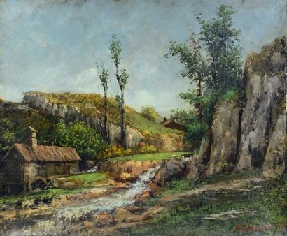 The Water Mill, 1873 by Gustave Courbet, 1873