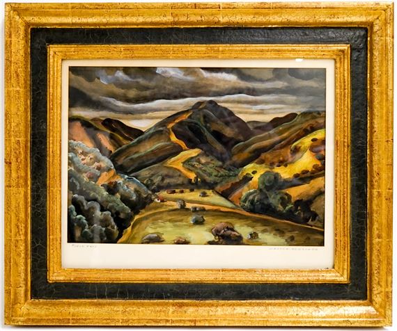 Titled view of L.A. Hills - Warren Newcombe
