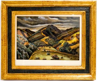 Titled view of L.A. Hills - Warren Newcombe