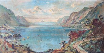 ERNEST　DEZENTJE（エルネスト　デゼンチェ）、トバ湖（スマトラ） 1845e827-0836-43b5-810c-