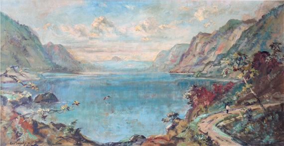ERNEST　DEZENTJE（エルネスト　デゼンチェ）、トバ湖（スマトラ） Ernest Dezentjé | Danau Toba (1956) | MutualArt