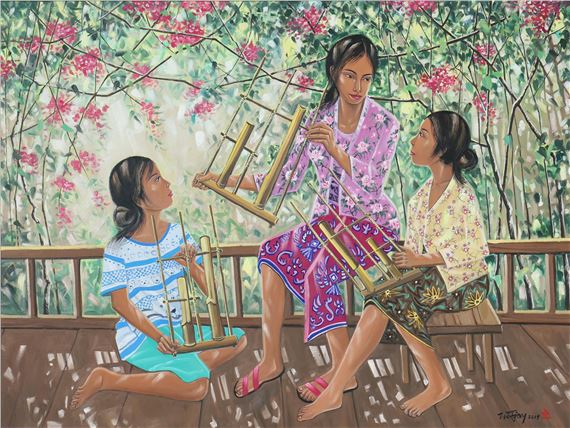 Bermain Angklung by Tio Tjay, 2019