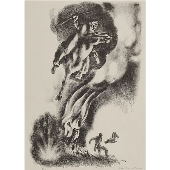 Moors Over Spain (The Moors Return) by Louis Lozowick, 1937