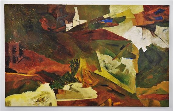 Ram Kumar | Ram Kumar Abstract Landscape Painting | MutualArt
