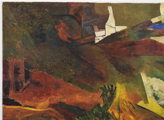 Ram Kumar | Ram Kumar Abstract Landscape Painting | MutualArt