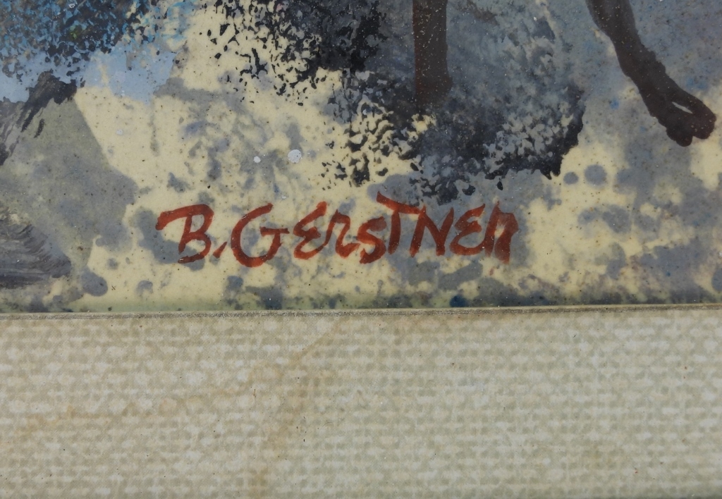 Artwork by Bernard Gerstner, Bernard Gerstner Wild Bull WC Painting, Made of Watercolor on paper