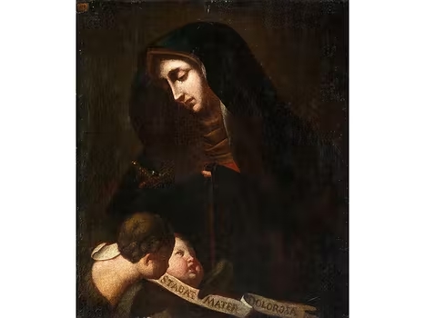 Artwork by German School, 18th Century, STABAT MATER DOLOROSA, Made of Oil on canvas