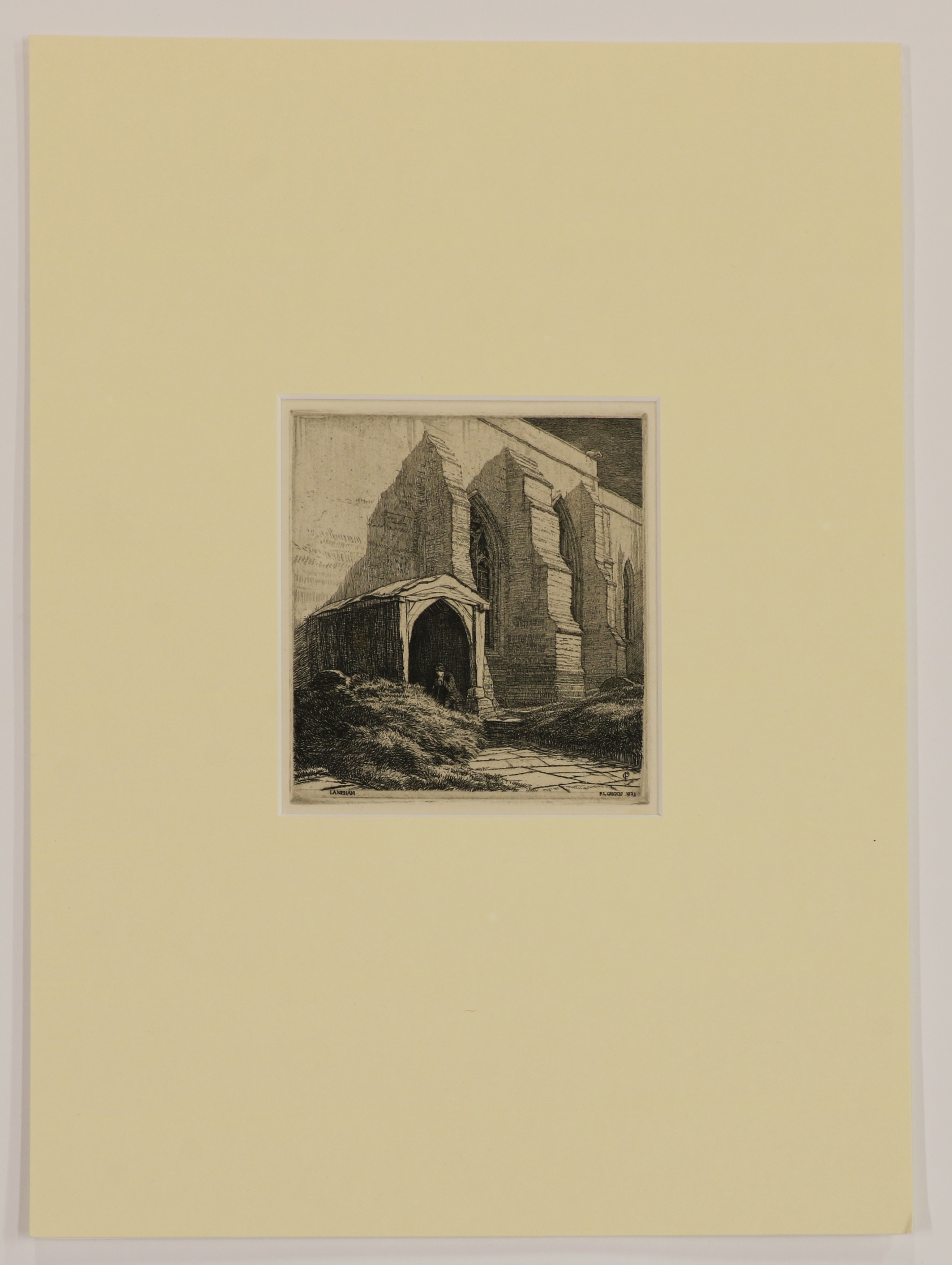 Artwork by Frederick Landseer Maur Griggs, Laneham, Made of etching