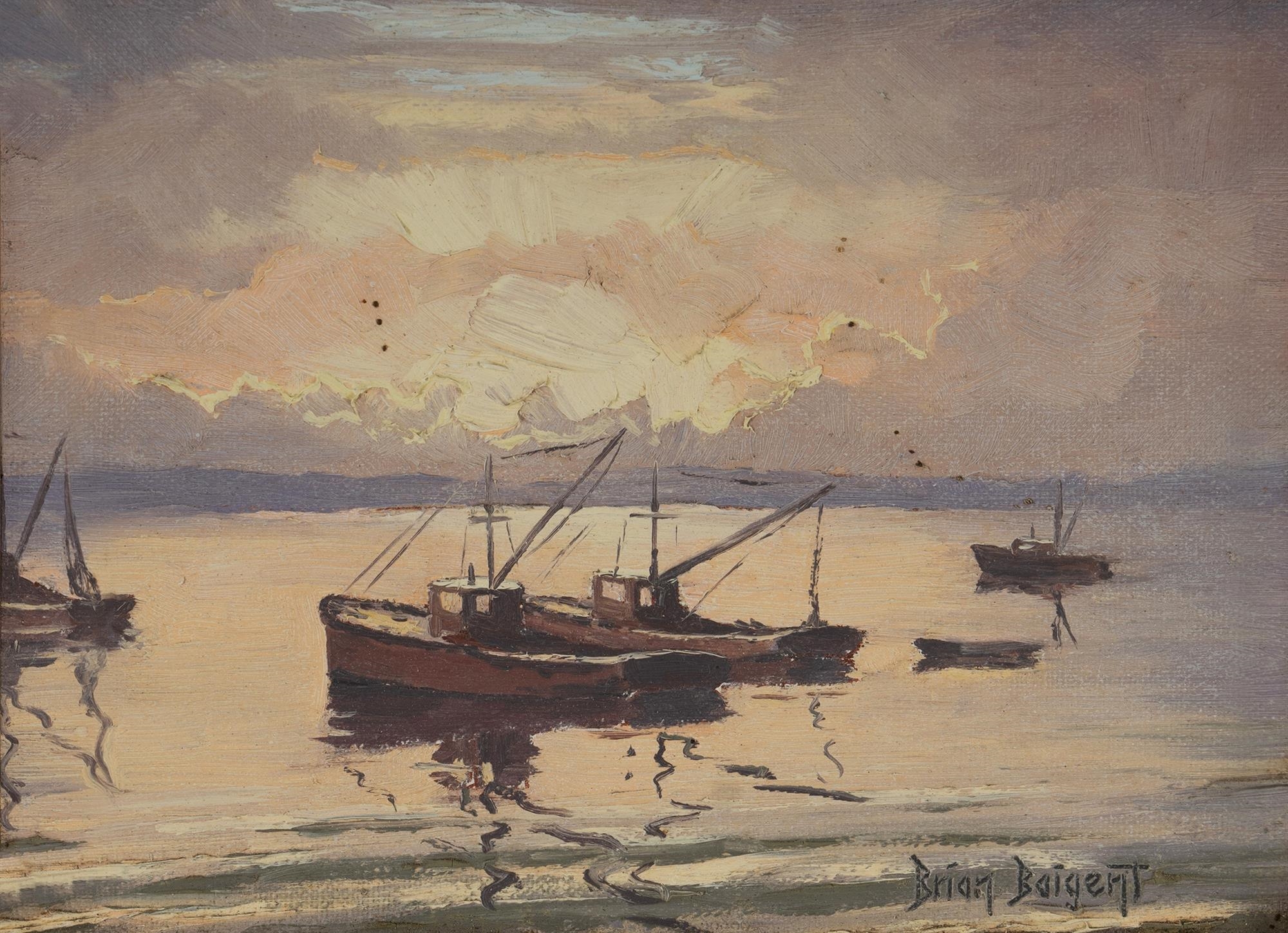 Brian Baigent | Trawlers, Leichhardt Bay | MutualArt