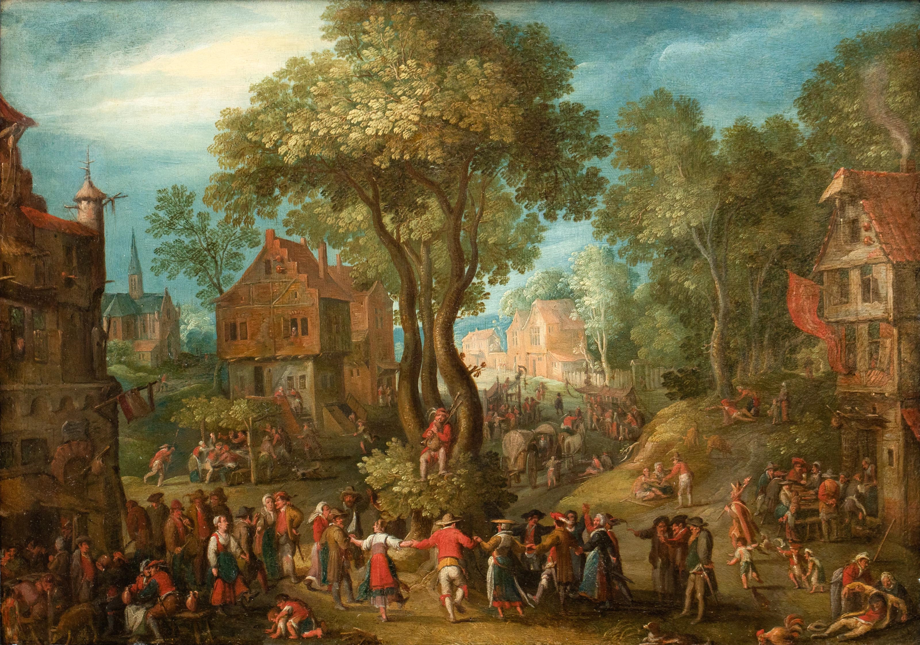 Artwork by Pieter van der Hulst, Peasant kermis, Made of Copper