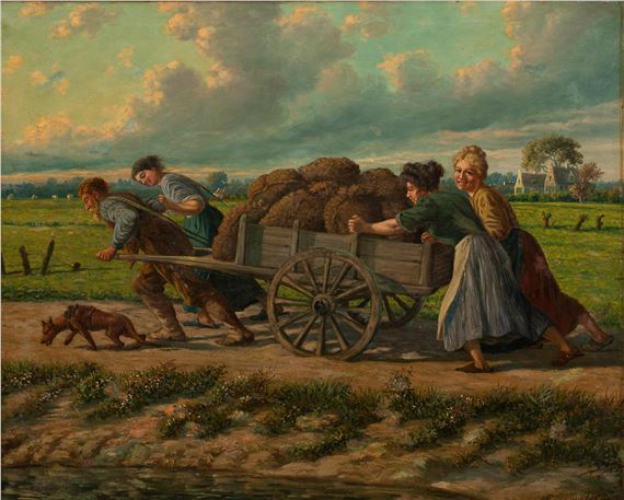 The pushcart, 1907 by Karel Baerwaldt, 1907