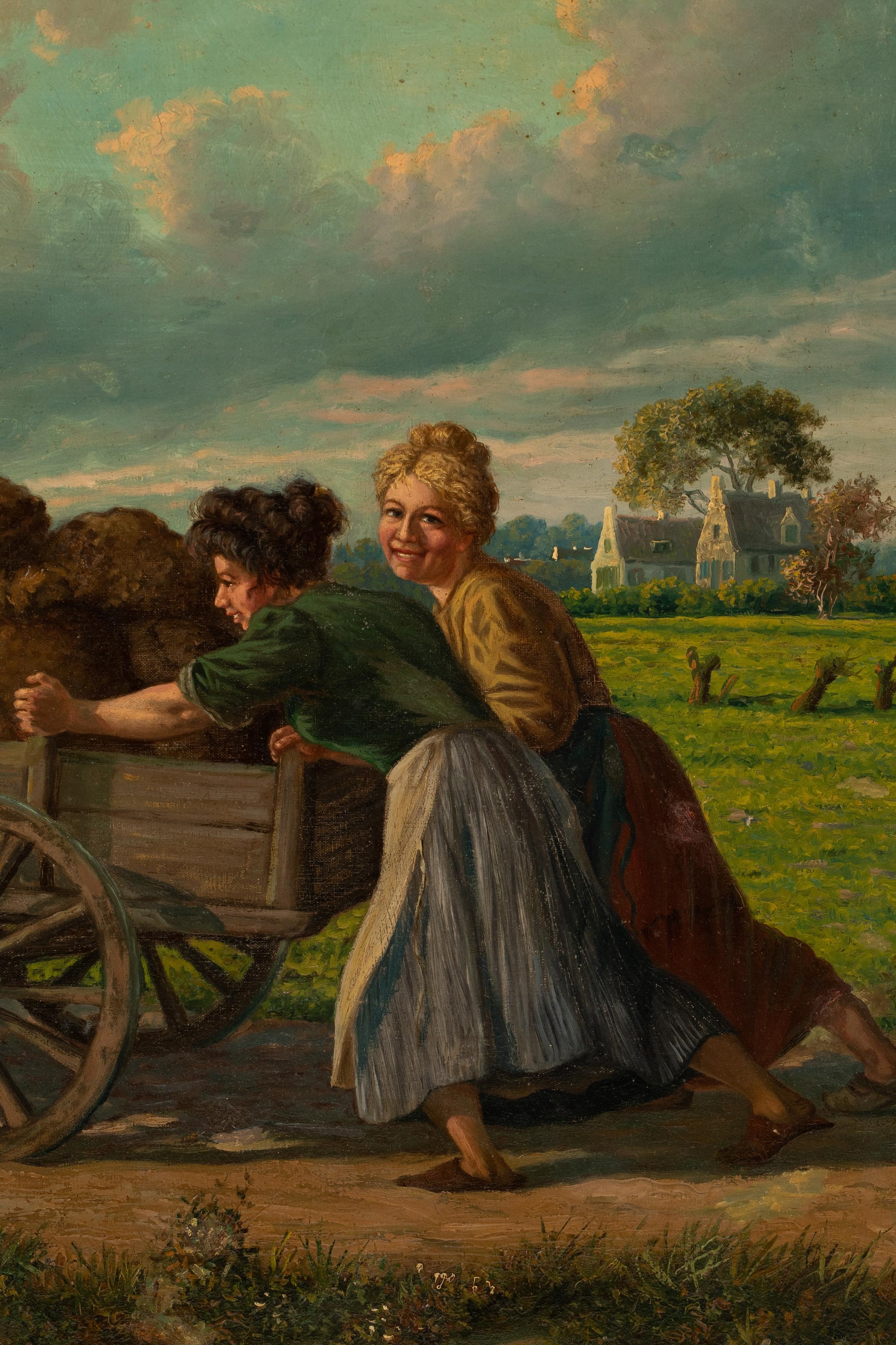 Artwork by Karel Baerwaldt, The pushcart, 1907, Made of Canvas