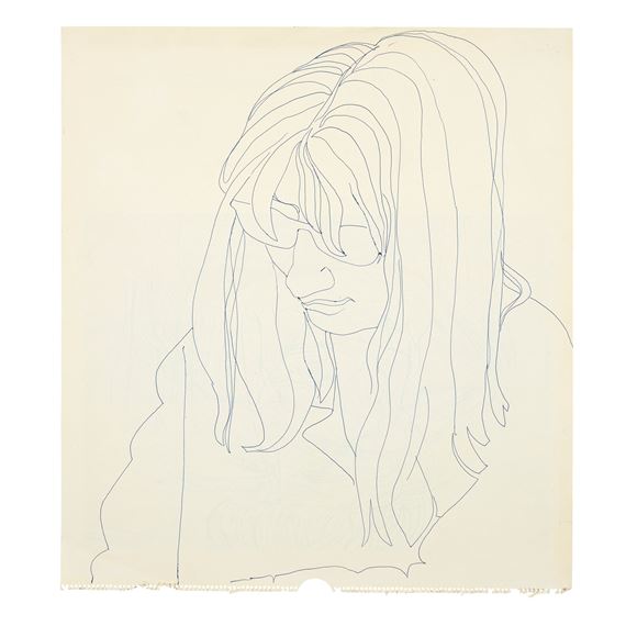 SUSAN BOYD LOOKING DOWN by Alasdair Gray