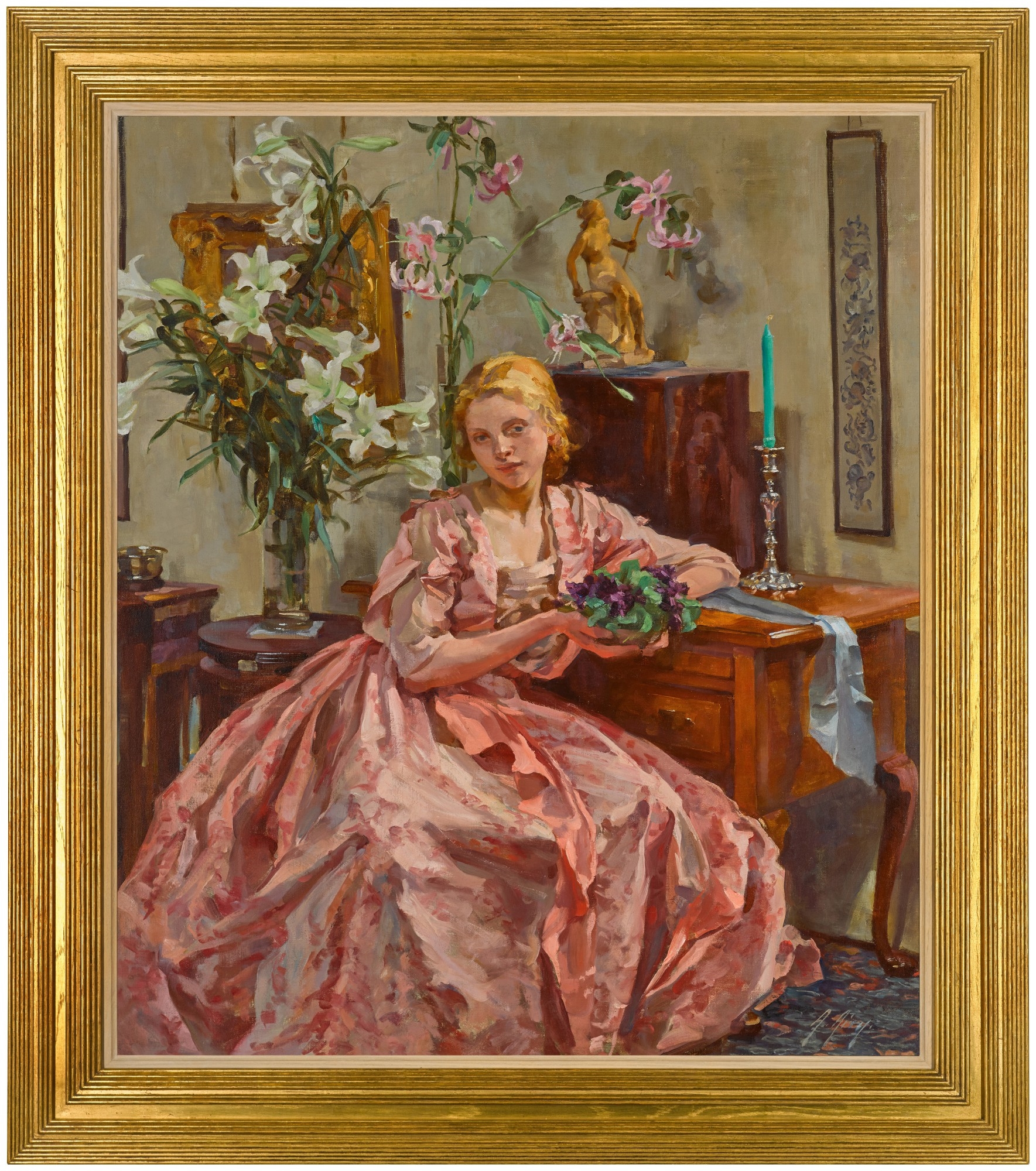 Artwork by Anna Airy, Young April, Made of oil on canvas