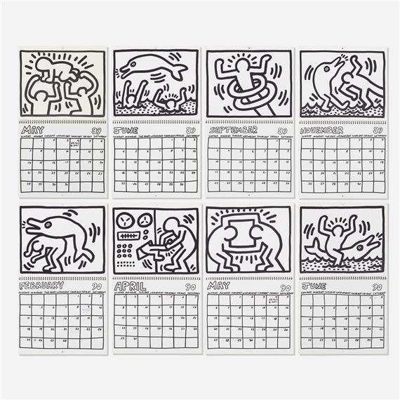 Keith Haring | The One and Only Pop Shop Calendar | MutualArt