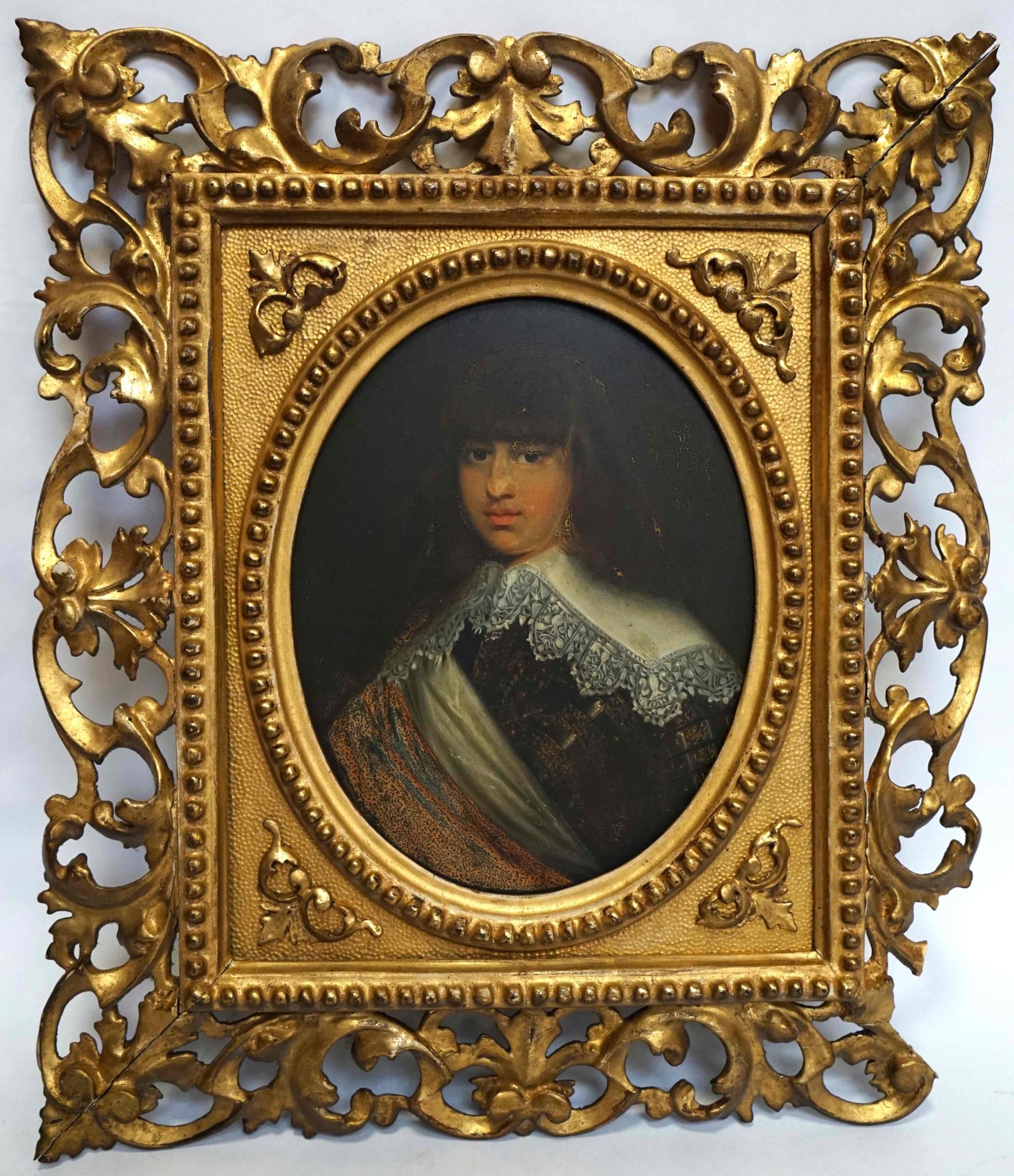 French School, 18th Century | Portrait of a young man in armor. | MutualArt