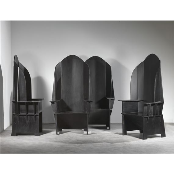 FOUR «MATRIX» THRONES by Adriano e Paolo Suman, 1984