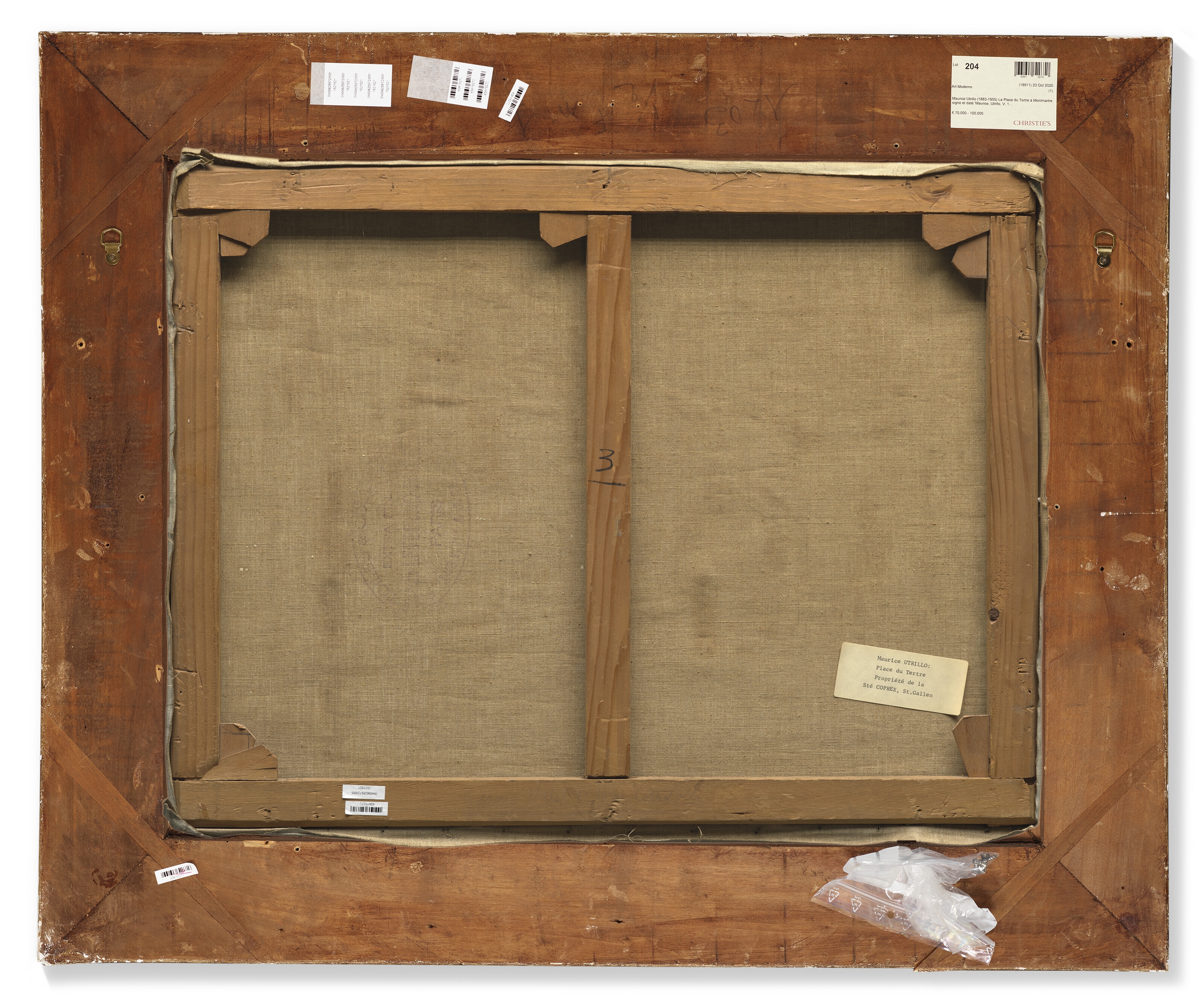 Artwork by Maurice Utrillo, La Place du Tertre à Montmartre, Made of oil on canvas