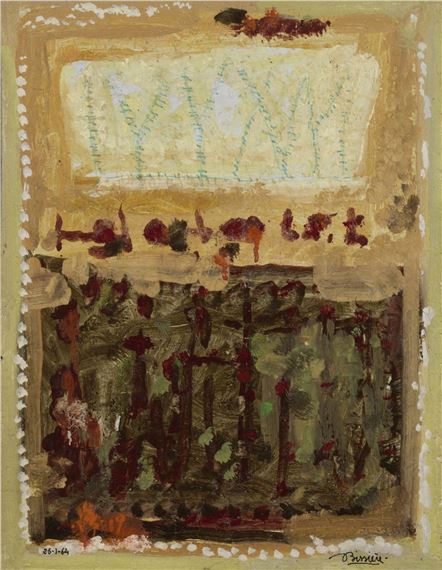 COMPOSITION by Roger Bissière, 1964