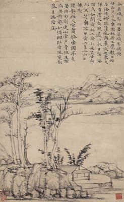 Le Yu Linju by Ni Zan, (1374)