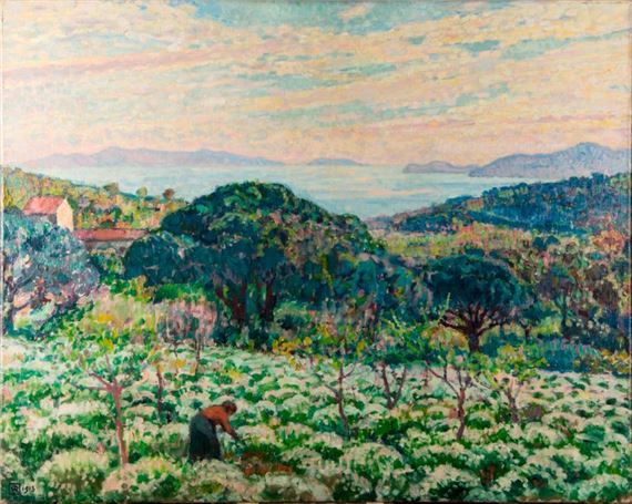 Champ d’Anthémis (Saint-Clair, Var) by Théo van Rysselberghe, 1913