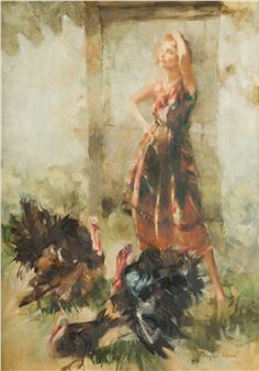 NYDIA LOZANO.Alginet, Valencia (1947). "La pavera". Óleo sobre lienzo. Firmado en el ángulo inferior derecho. 92 x 65 cm. - Nydia Lozano