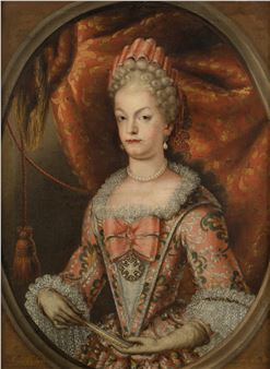 Retrato del rey Felipe V de España; Retrato de la reina Maria Luisa Gabriela de Saboya - Juan Mateos