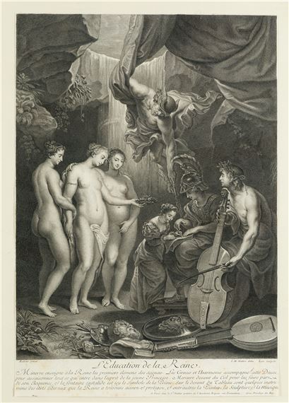 L' education de la Reine (María de Médicis) by Peter Paul Rubens