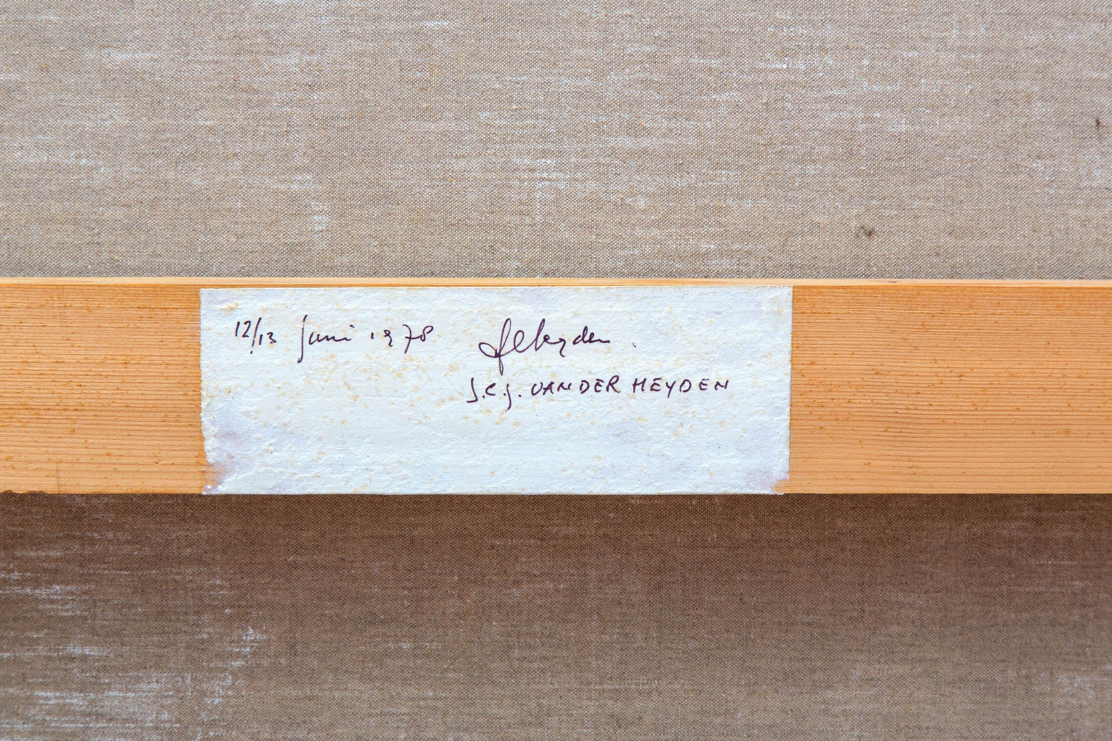 Artwork by J.C.J. van der Heyden, Geel kader (Yellow Frame), Made of oil on canvas