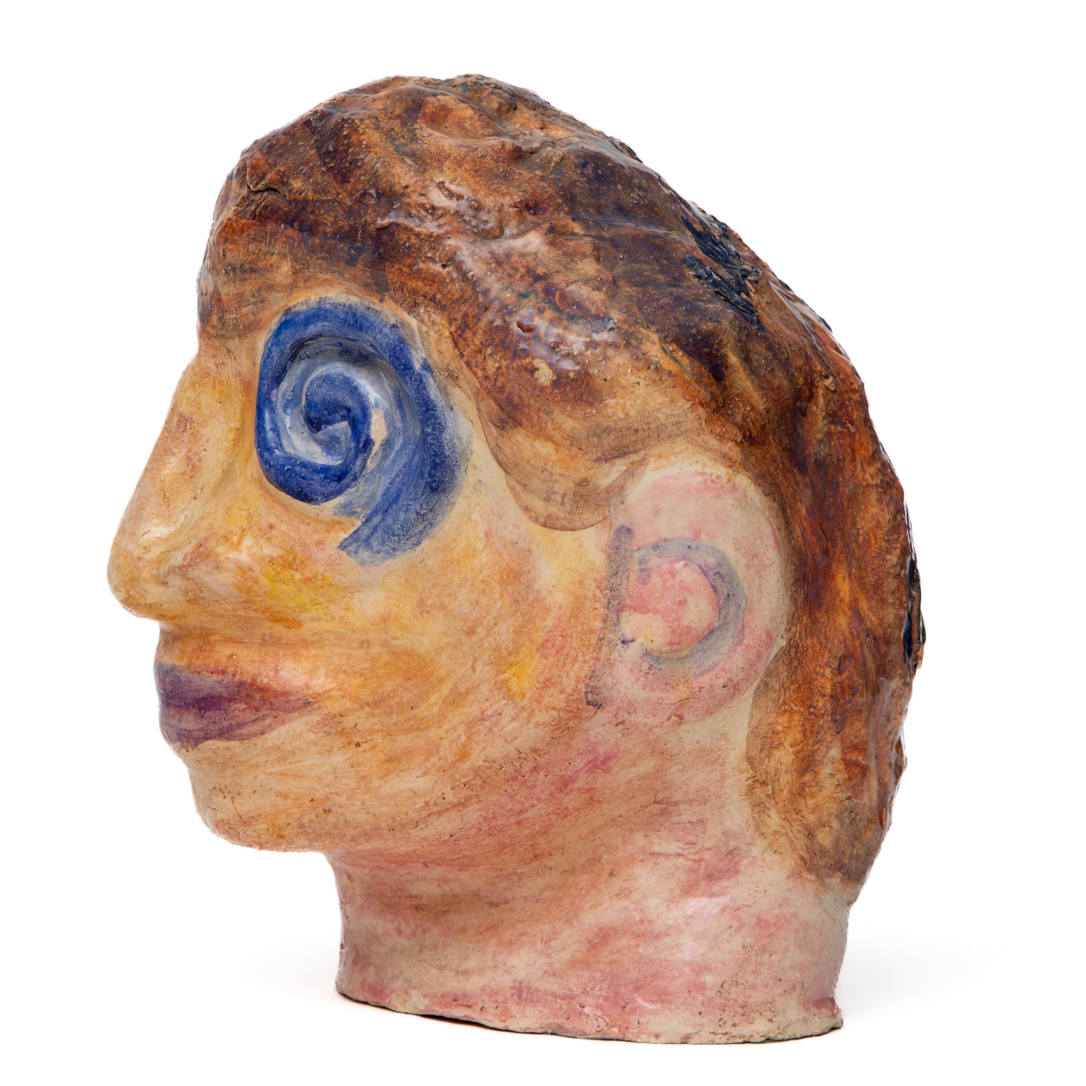 Artwork by Alphons Freijmuth, Slakkenhuis (Snail Shell), Made of painted and glazed ceramic