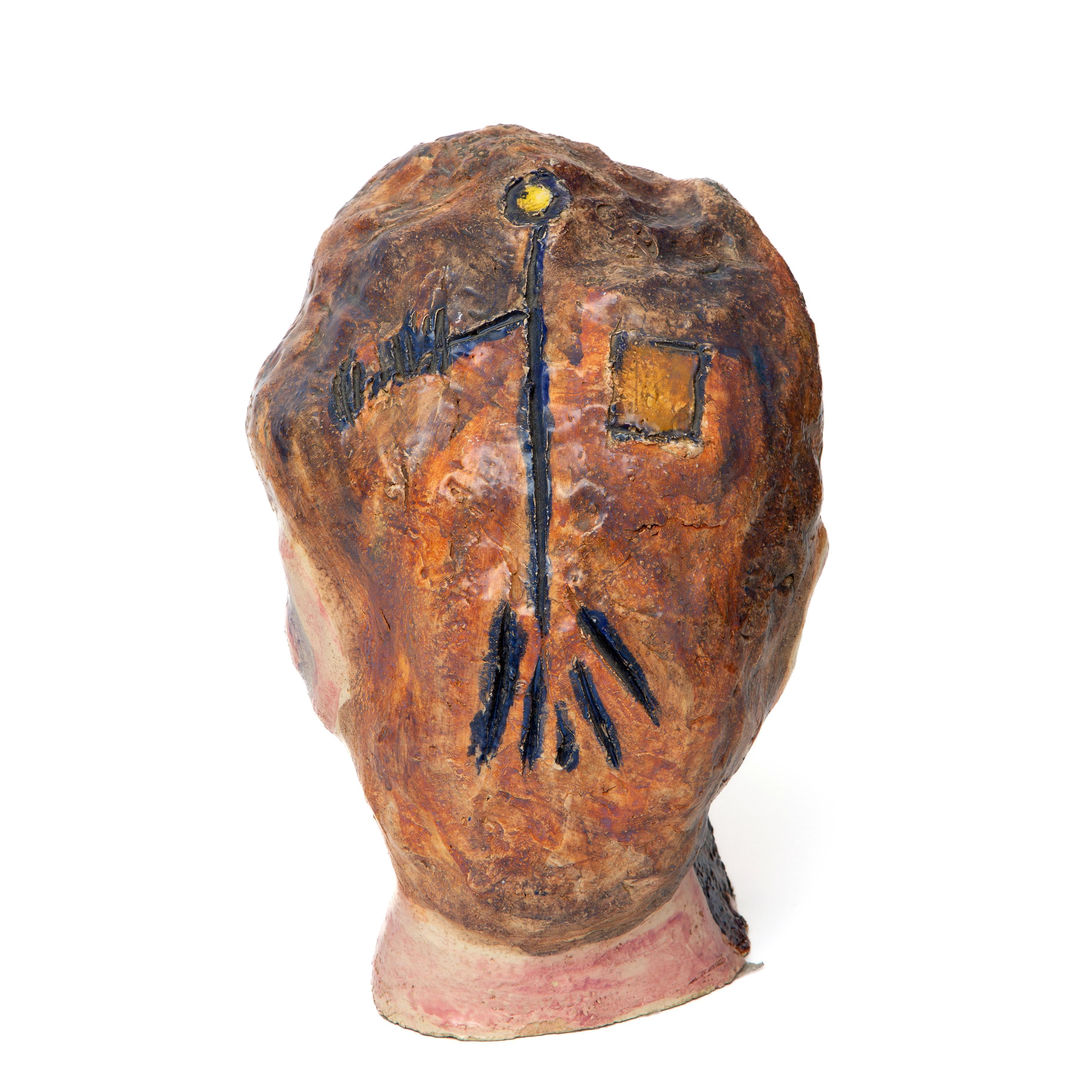 Artwork by Alphons Freijmuth, Slakkenhuis (Snail Shell), Made of painted and glazed ceramic